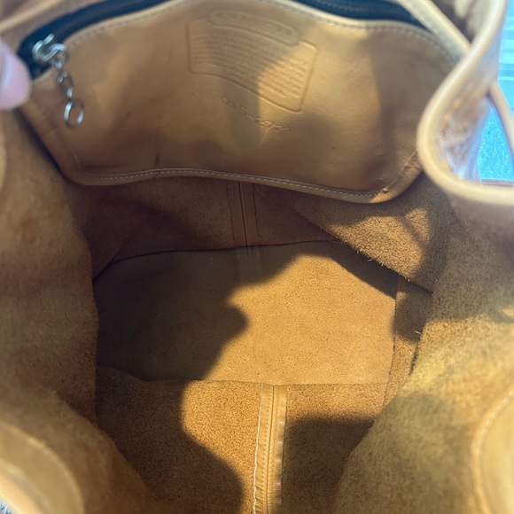🌷🌸Vintage Coach soft Leather Drawstring Bucket Bag - Picture 7 of 9